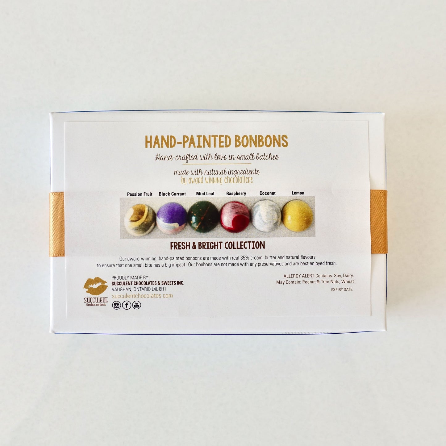 Box of 6 Fresh and Bright Bonbons