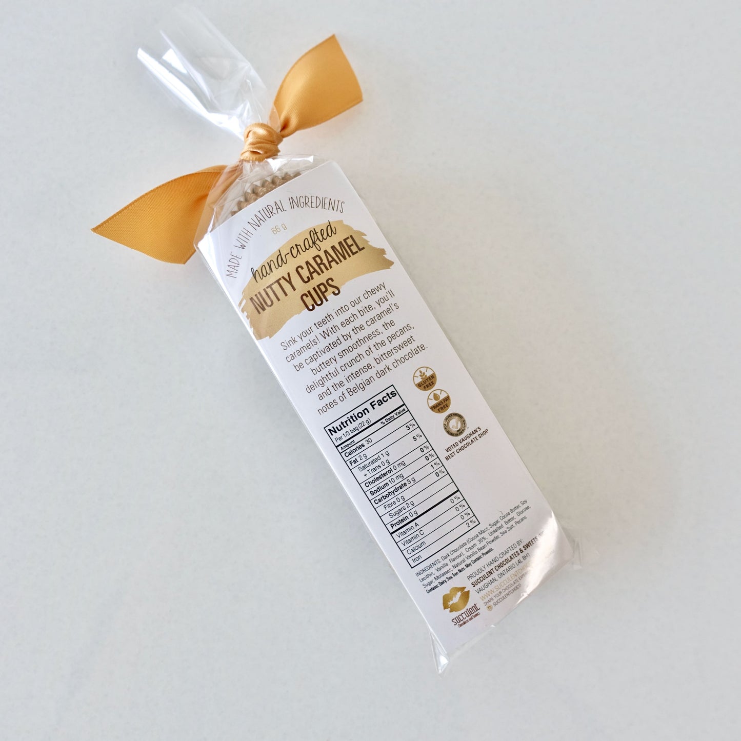 Nutty Caramel Cups (Bag of 3)