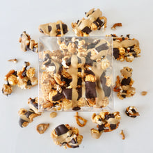 Load image into Gallery viewer, Salty and Sweet Caramel Popcorn (NEW SIZE - 4&quot; cube box)
