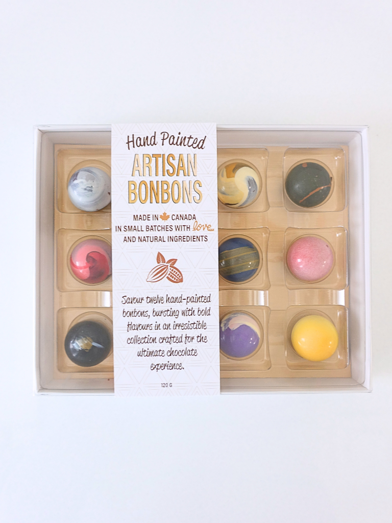 Bonbons: Box of 12 Hand Painted