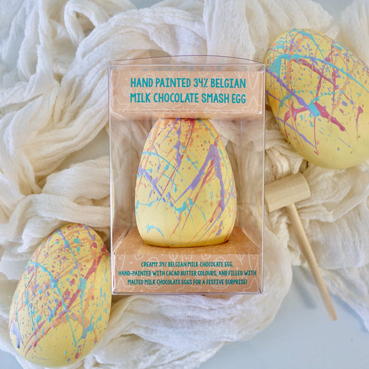 Hand Painted Milk Chocolate Smash Egg - SALE 2 for $45
