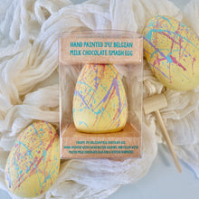 Load image into Gallery viewer, Hand Painted Milk Chocolate Smash Egg
