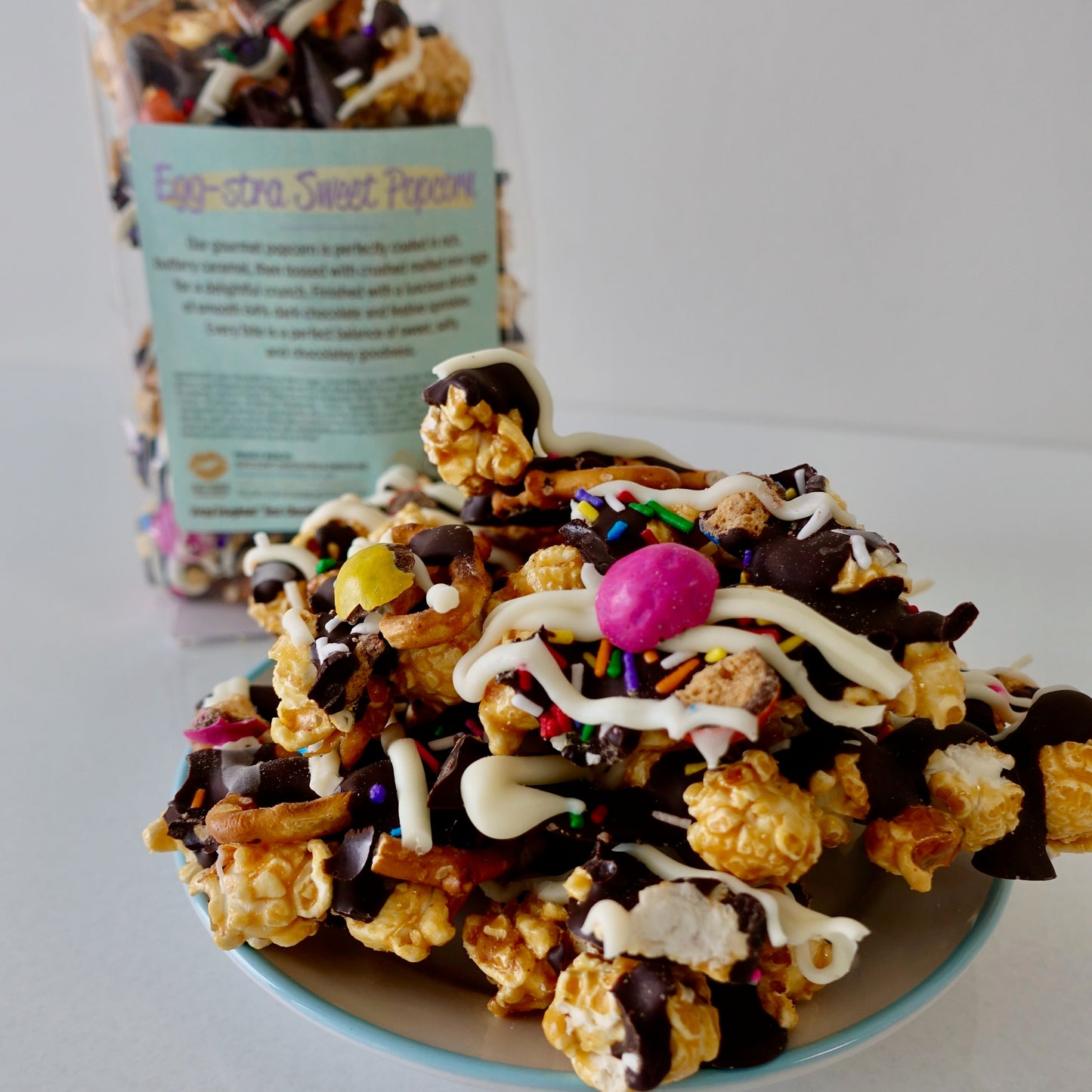 Egg-stra Sweet Popcorn