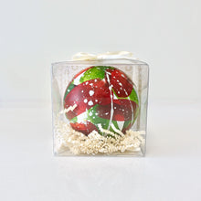 Load image into Gallery viewer, Hand Painted Smashing Ornament: Christmas Plaid
