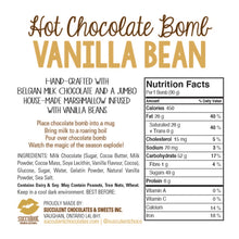 Load image into Gallery viewer, Hot Chocolate Bomb - Vanilla Bean
